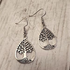 Tree of Life Dangle Earrings Zinc alloys